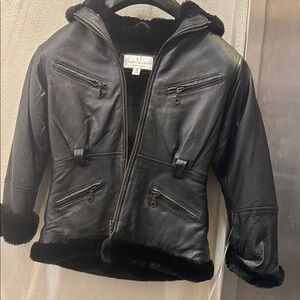 Kids leather jacket